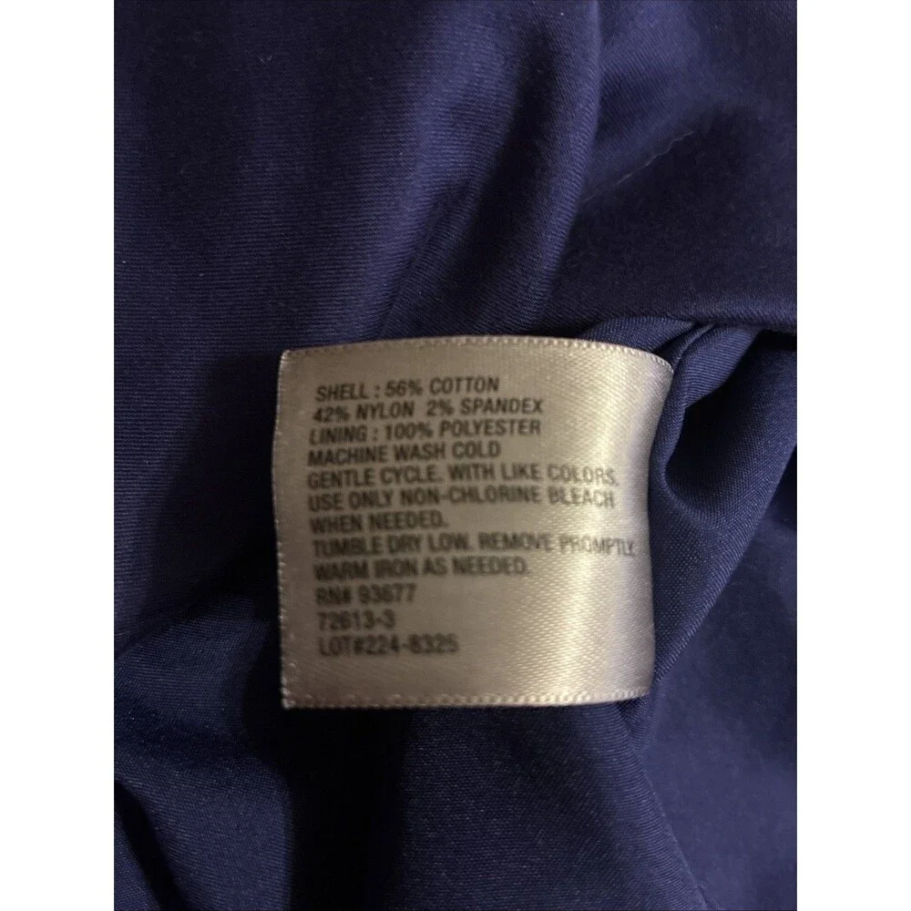 Worthington Woman Stretch Blue, Sleeveless, Crossover Dress W/ Ruching Size 18W